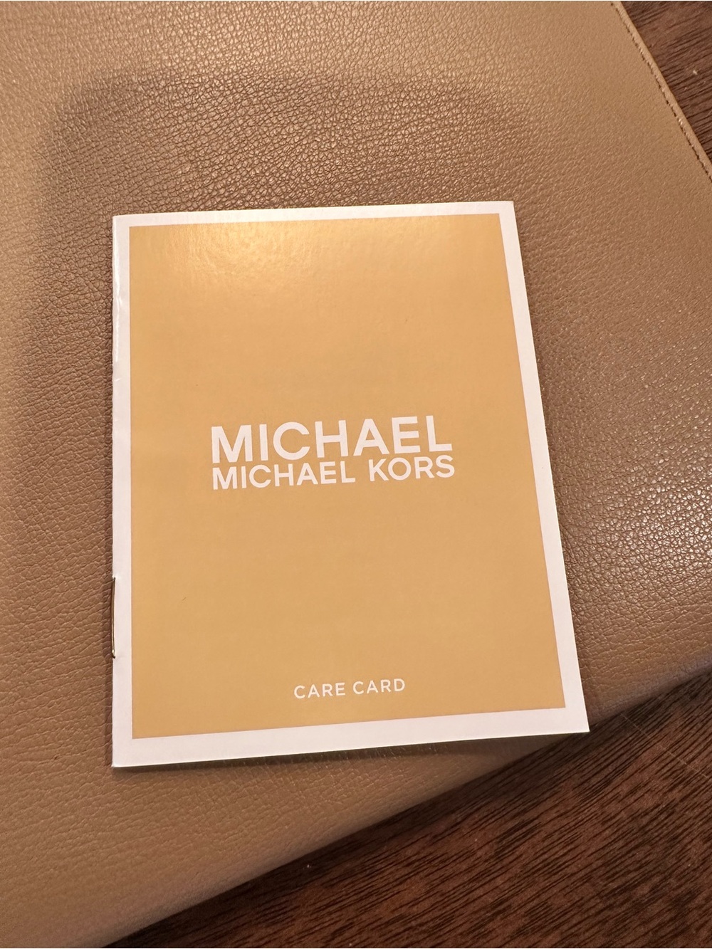Michael Kors Taupe Beige Studded Wristlet Clutch - Picture 3 of 6